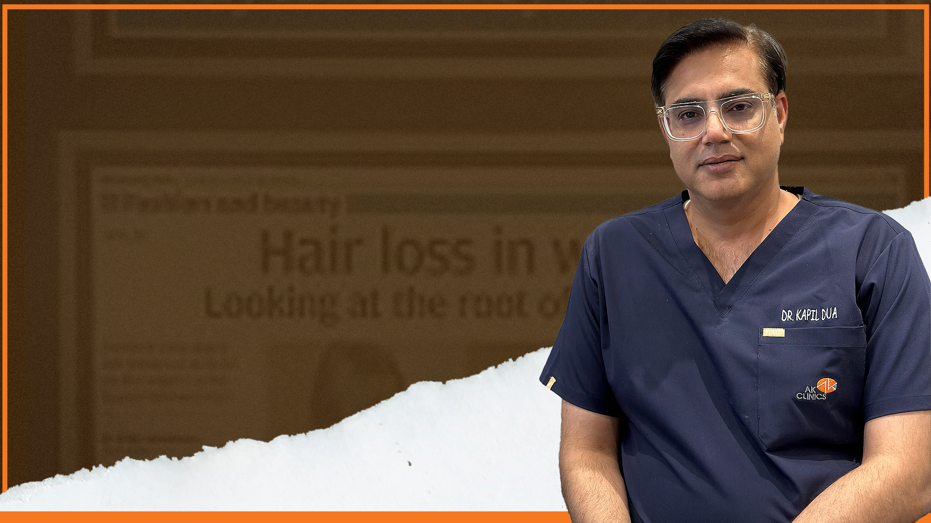 Dr. Kapil Dua explaining hair transplant myths and facts